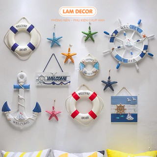 Phao biển trang trí, phụ kiện decor phong cách địa trung hải chụp hình cực xinh