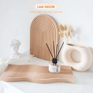 Khay Gỗ Tre Vân Sọc Làm Phụ Kiện Trang Trí