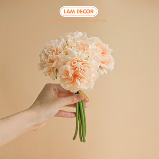 Hoa mẫu đơn màu pastel làm phụ kiện chụp ảnh (Giá 1 bông)