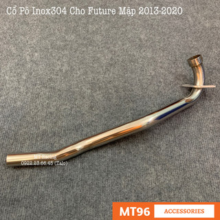 Cổ Pô Inox 304 Cho Future 125 (2012-2023), Future Led Siêu Sáng, Không Gỉ Lắp Pô Zin