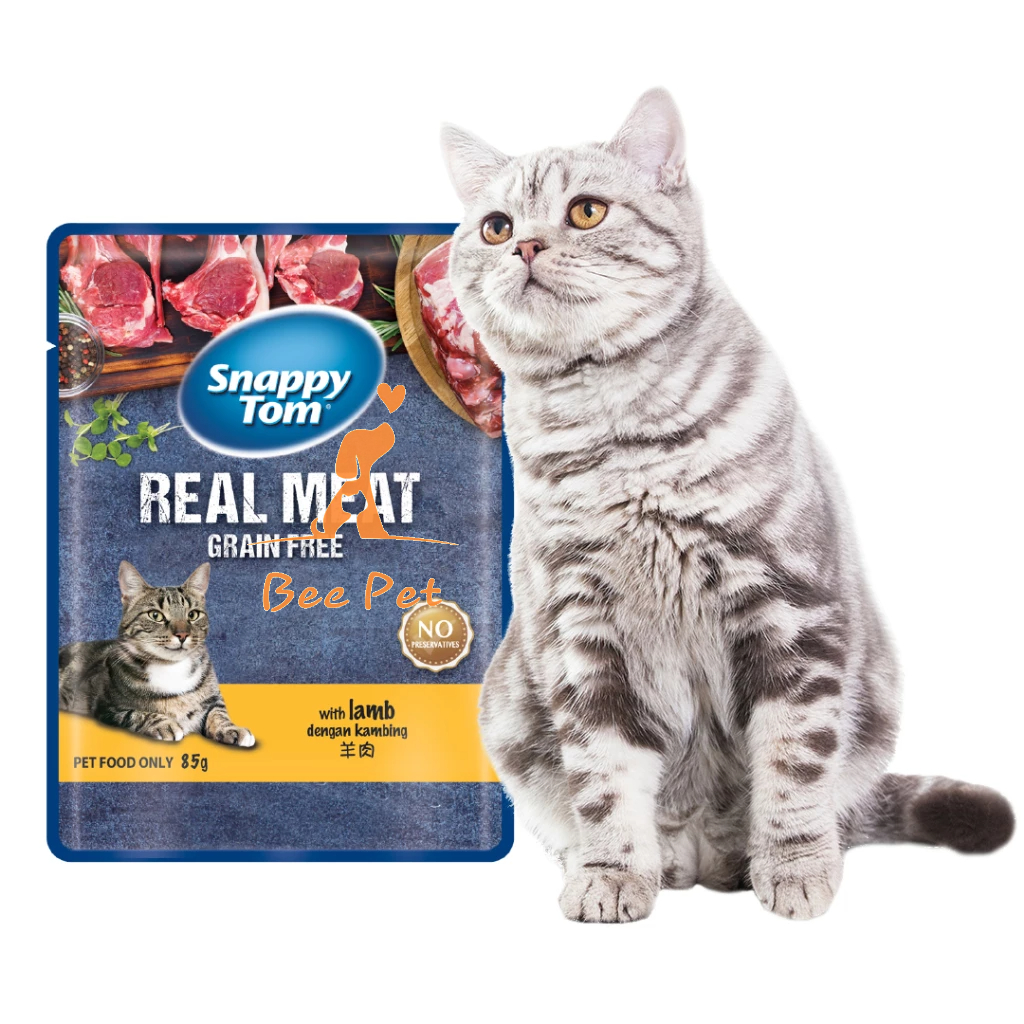 Pate Snappy Tom cho mèo - Snappy Tom Real Fish/Real Meat gói 85g