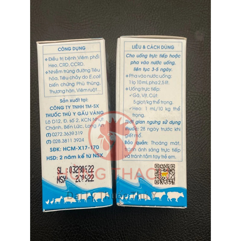 PROCIN 50A lọ 10m CRD, CCRD, tieu chảy sức khoẻ vật nuôi