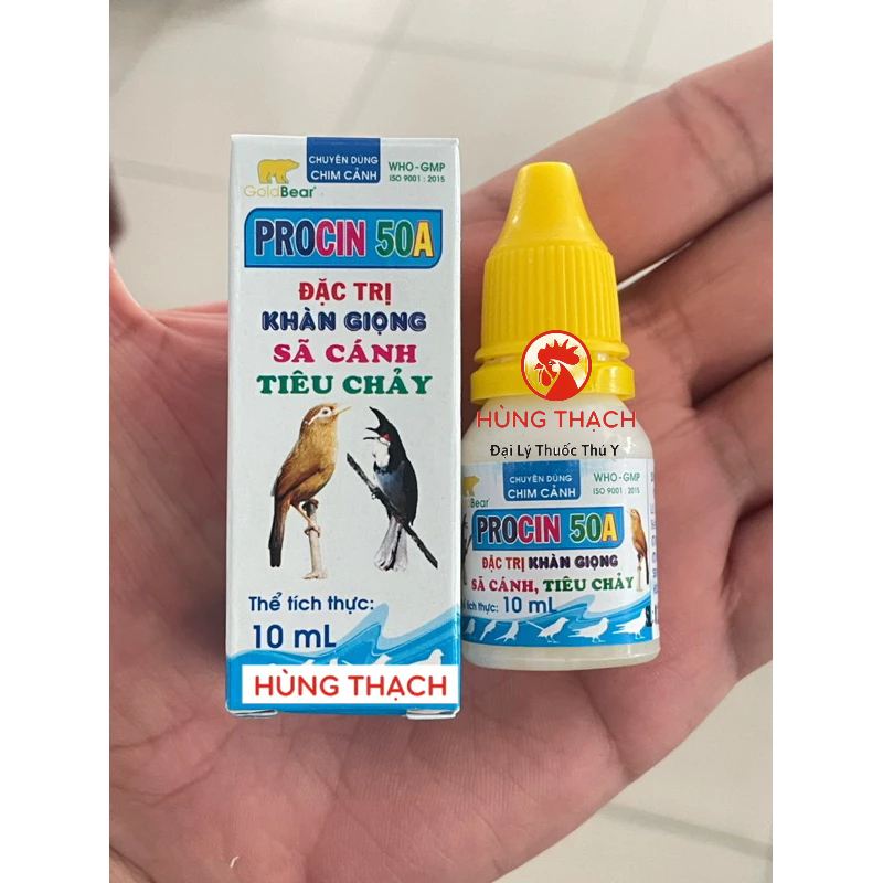 PROCIN 50A lọ 10m CRD, CCRD, tieu chảy sức khoẻ vật nuôi