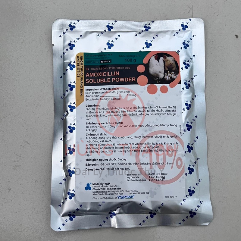 Ecoli, liên cầu khuẩn, thương hàn, viêm khớp trên heo, gia cầm, gà