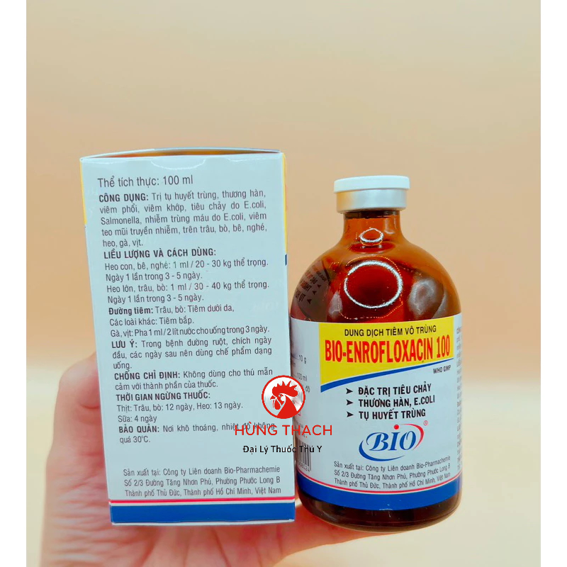 Bio enrofloxacin-100  tiêu chảy