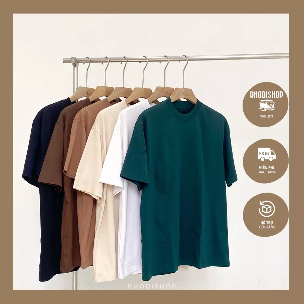Áo Phông Trơn Cộc Tay Các Màu Nam Nữ Unisex 22rhx006 RHODISHOP