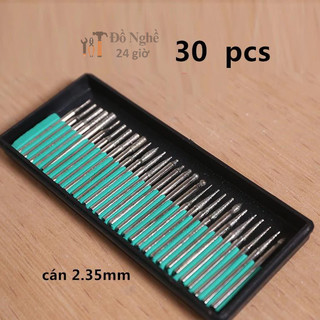 Bộ 30 mũi mài khắc đầu kim cương -cán 2.35mm