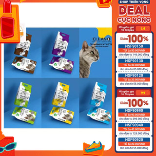 [Giá hủy diệt] [SIÊU RẺ] Tải 4 túi cát vệ sinh cho mèo CLEAN + siêu khử mùi  Nhím Xù Petshop