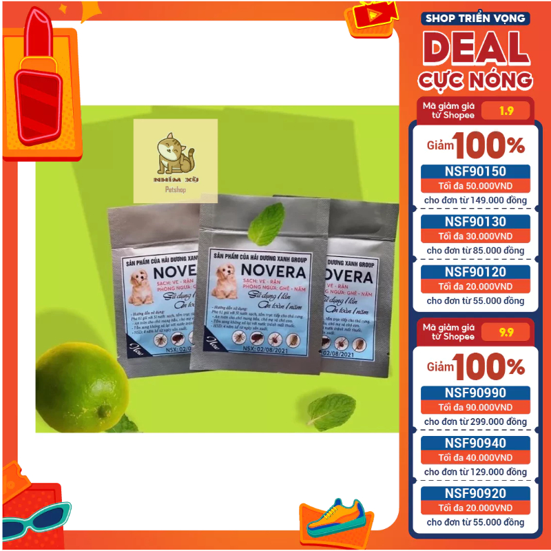 [DIỆT VE BỌ CHÉT TẬN GỐC] NOVERAN+ diệt ve ghẻ bọ chét tận gốc, thách thức mọi loại ve