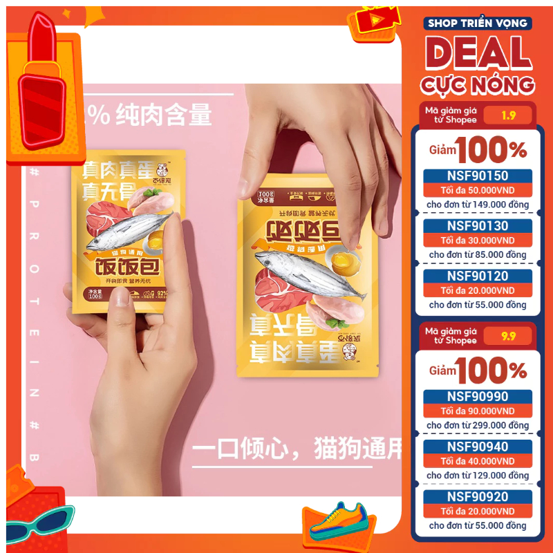 Pate nội địa trung cho chó mèo gói 100g