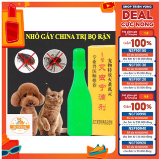 ❤️HIỆU QUẢ❤️ Thuốc Nhỏ Gáy Trị Ve Rận Hiệu Quả Cho Chó Mèo Giá Rẻ