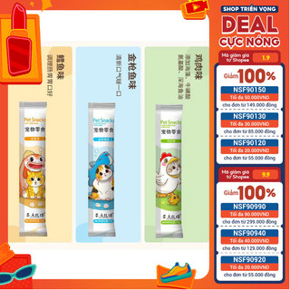 🍀 🍀 combo 200 thanh súp petsnack chibi cho mèo giá rẻ