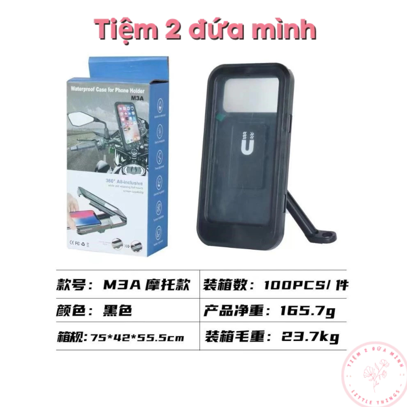 Giá Đỡ điên thoại chống nước bụi bám khi đi Xe Máy M3A