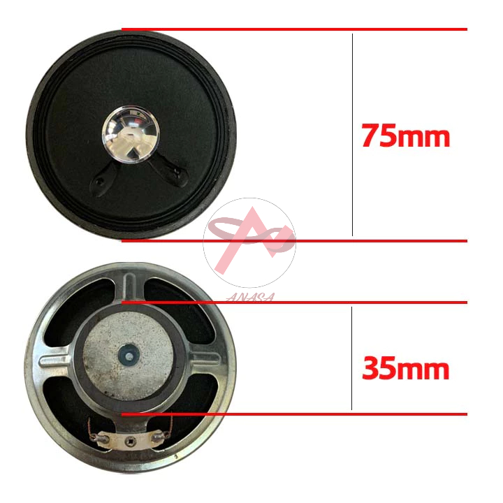 Loa Xe Điện Trẻ Em 8Ohm 3W Đường Kính 75mm - Loa 8Ω 3W 2,5inch