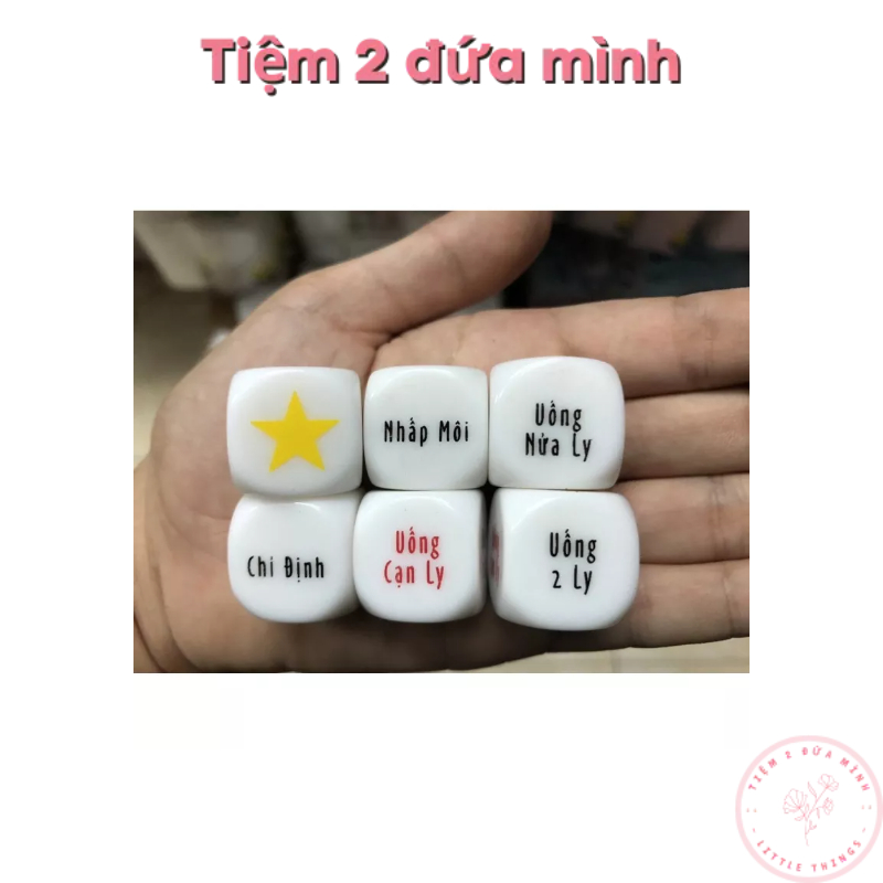 Xúc xắc bàn nhậu - Xúc xắc uống bia - Viên xí ngầu bàn nhậu