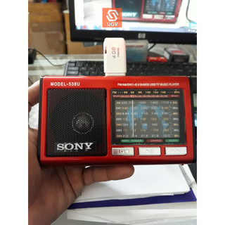 Đài Radio Sony 8 Band SW-583 Đọc Usb, Thẻ nhớ, Đèn Led