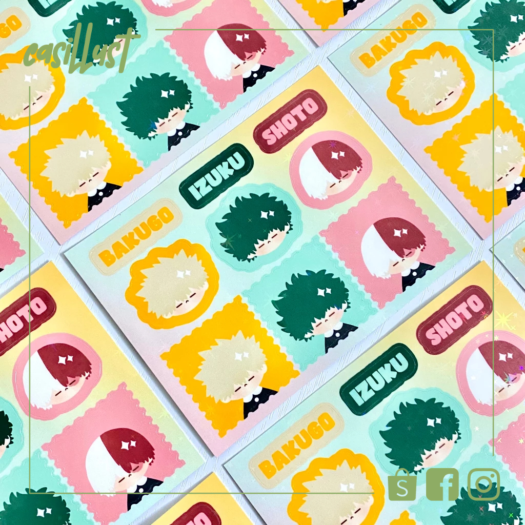 Hình dán/sticker My Hero Academia MHA