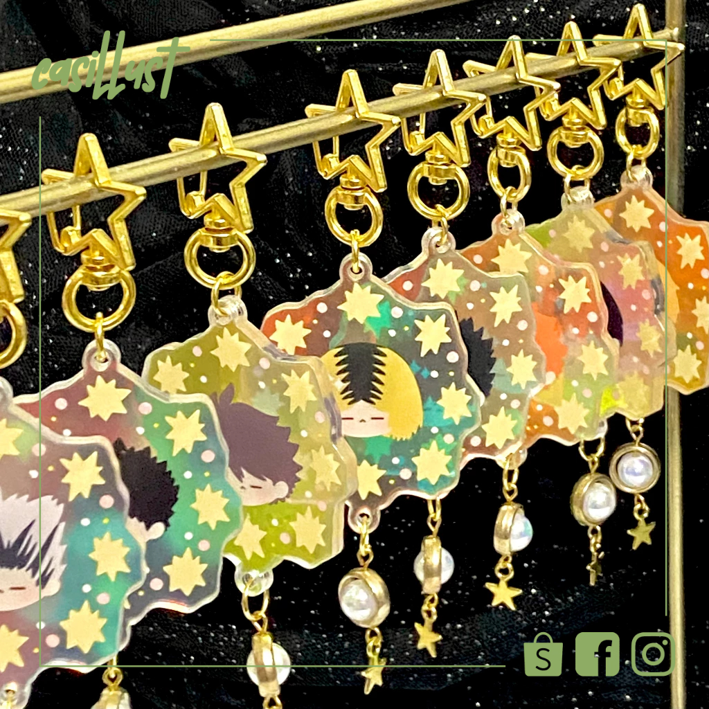 Móc khóa/keychain Haikyuu! hologram