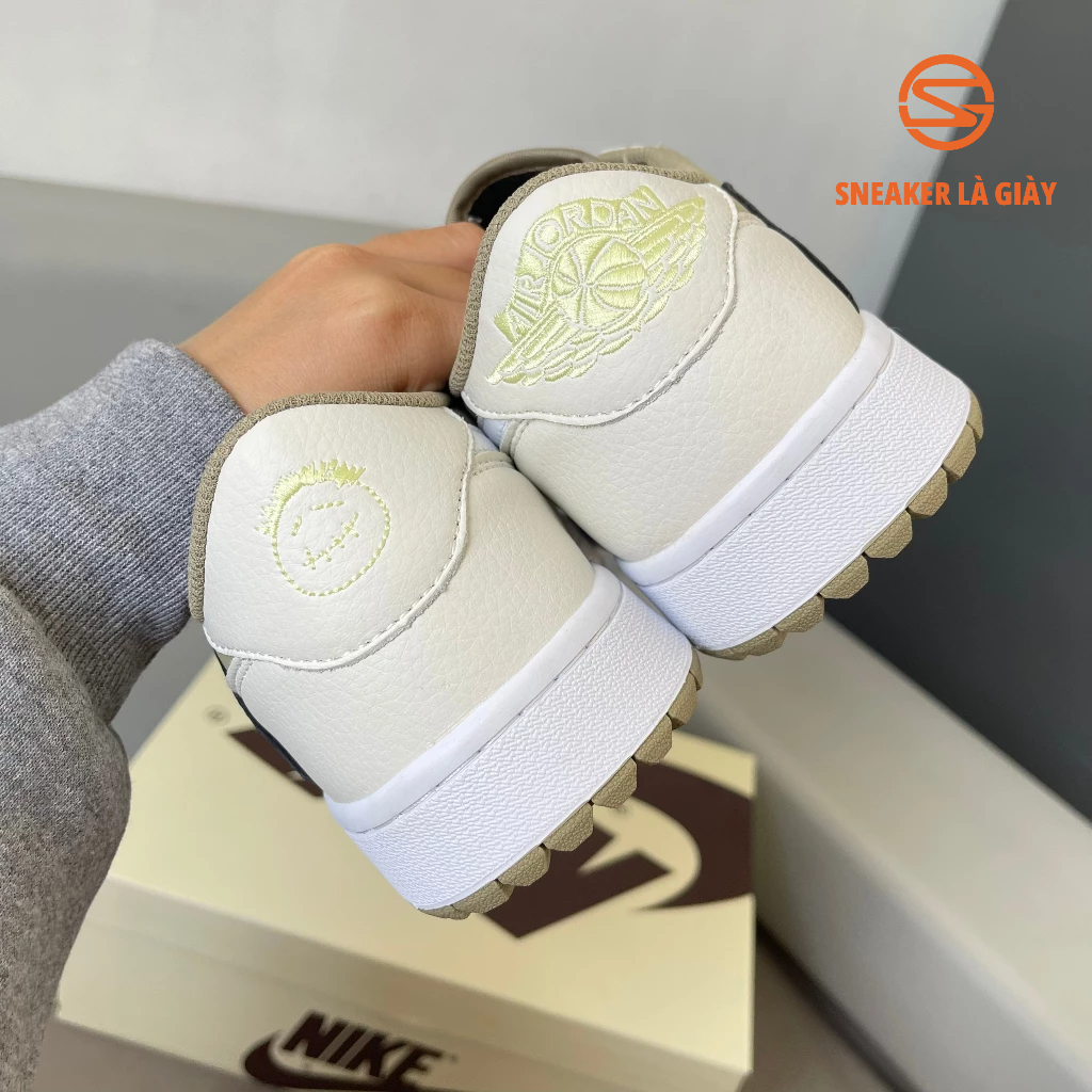 Giày Air Jordan 1 Low Travis Scott ‘Golf’ Neutral Olive - BẢN CAO CẤP FULLBOX