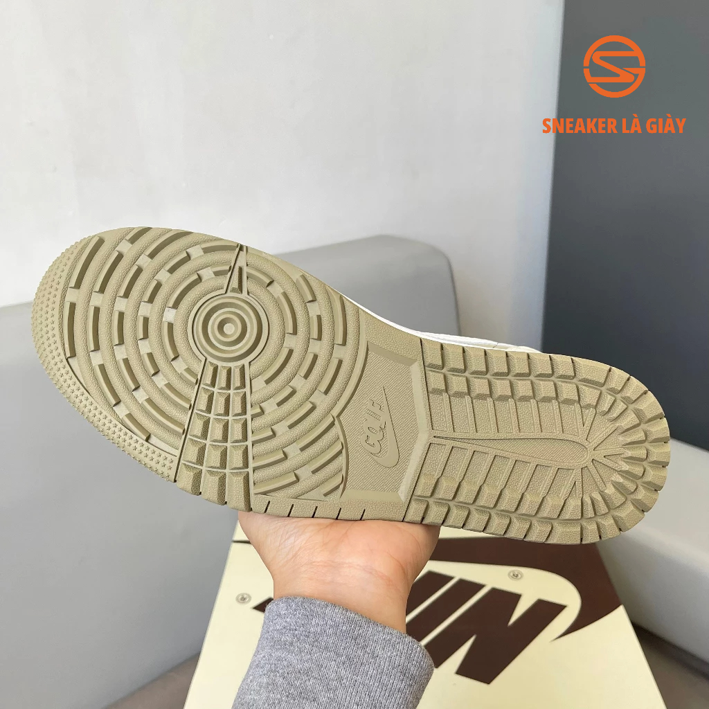 Giày Air Jordan 1 Low Travis Scott ‘Golf’ Neutral Olive - BẢN CAO CẤP FULLBOX