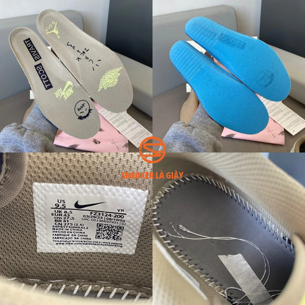 Giày Air Jordan 1 Low Travis Scott ‘Golf’ Neutral Olive - BẢN CAO CẤP FULLBOX