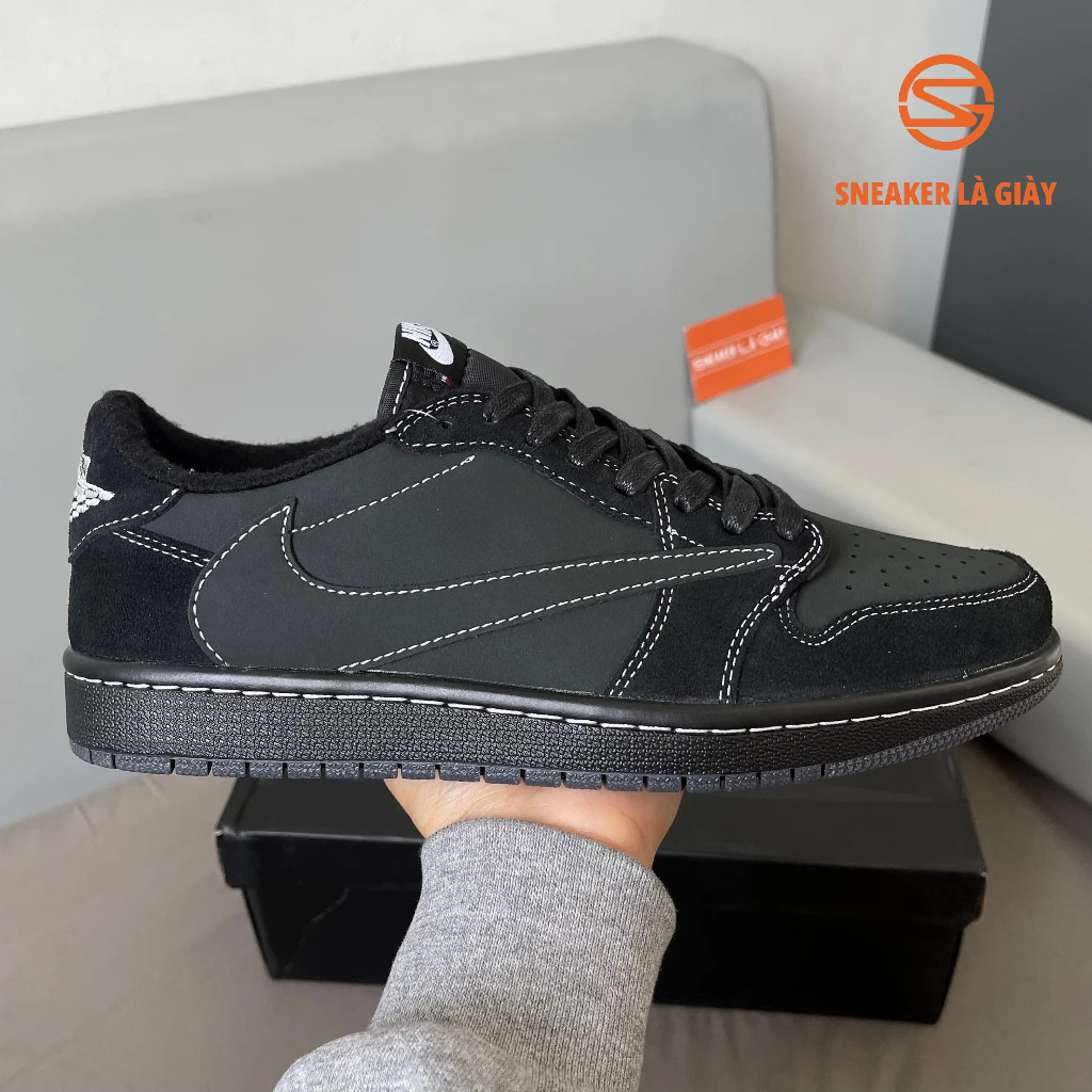 Giày Travis Scott x Air Jordan 1 Low OG SP ‘Black Phantom’ DM7866-001 - High Quality FULLBOX