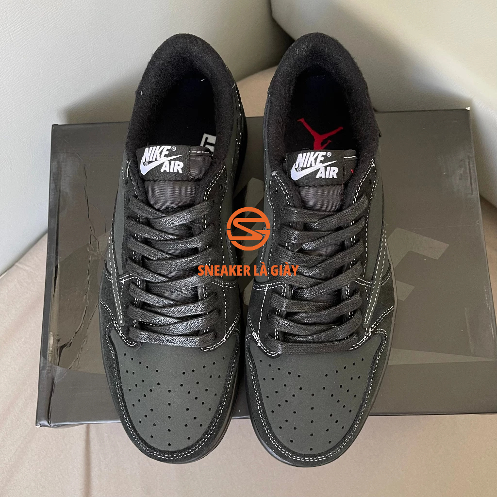 Giày Travis Scott x Air Jordan 1 Low OG SP ‘Black Phantom’ DM7866-001 - High Quality FULLBOX