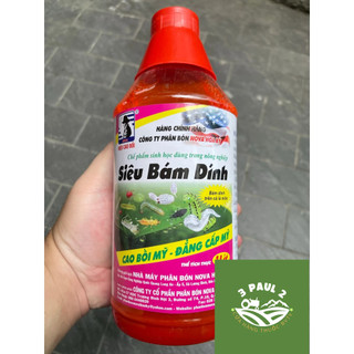 Chất bám dính sinh học siêu bám dính chai 1 lít - tăng hiệu lực của phân bón, thuốc bvtv