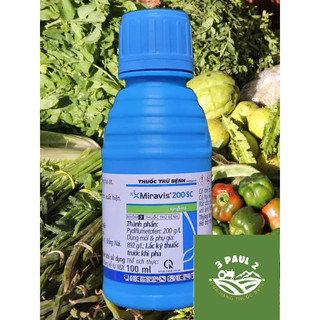 Thuốc trừ bệnh miravis 200sc_syngenta_ 100ml chuyên trị bệnh đốm trắng tắc kè trên thanh long, phấn trắng trên ớt