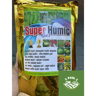 Phân bón super humic & ga3 _1 kg_ giúp cây kích rễ cực mạnh, cải tạo đất, hạ phèn giải độc hữu cơ.