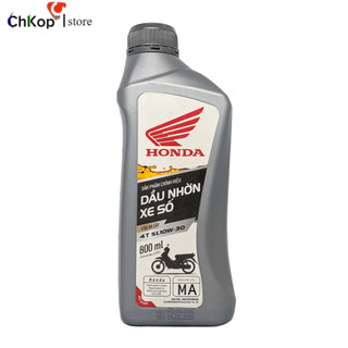 Nhớt honda 4t 10w30 0.8l chính hãng - dầu nhờn xe số, xe côn