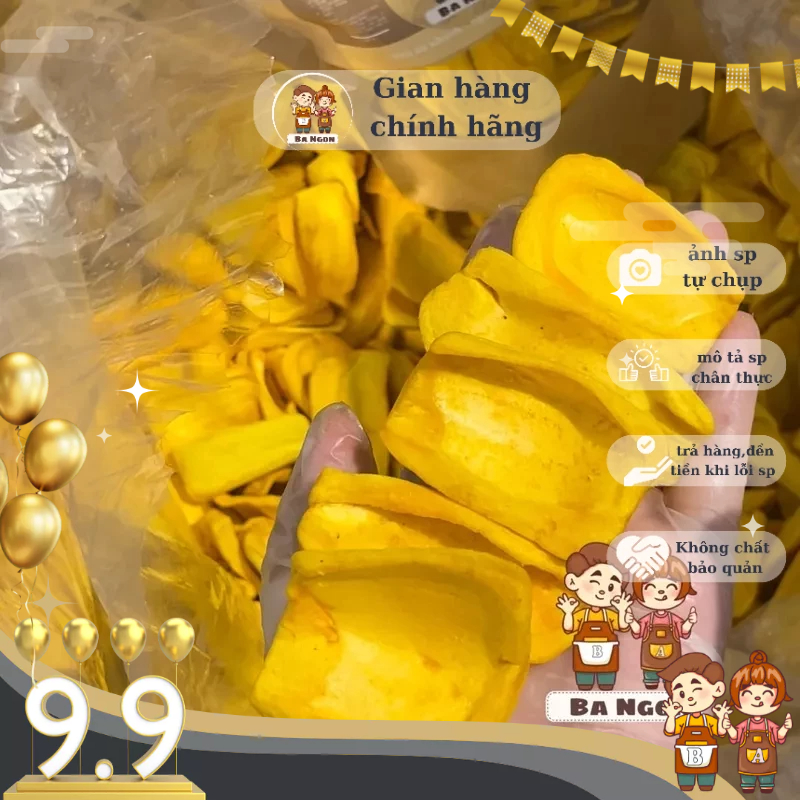 Mít thái sấy giòn - hàng chín giòn xốp, cánh lớn tiêu chuẩn xk