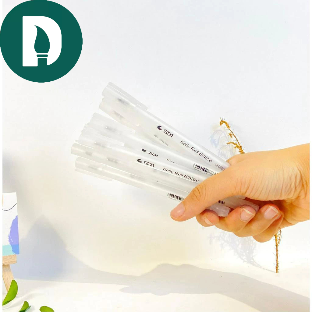 Bút trắng đi nét chuyên dụng cho vẽ tranh Bút gel trắng nhấn sáng- Họa cụ DUTi