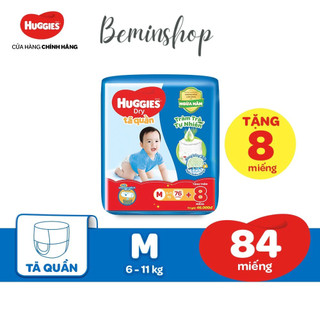 Bỉm huggies tã quần tràm trà m76,l68,xl60,xxl54+8