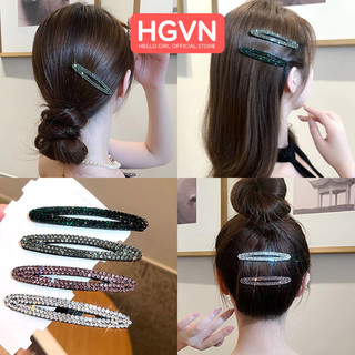  Kẹp Tách Mái Sau Đầu Giúp Định Hình Tóc Đính Kim Cương Nhân Tạo Lấp Lánh HGVN Phong Cách Hàn Quốc Cho Nữ 