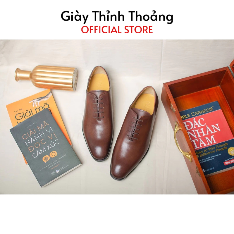 Giày Tây Nam Kiểu Dáng Oxford Thời Trang Công Sở Chất Liệu Da Nhập Khẩu (HH 54 JG 04)