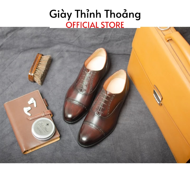 Giày Tây Nam Công Sở Kiểu Dáng Oxford Thời Trang Lịch Sự Sang Trọng Cao Cấp (HH 45 BNN)