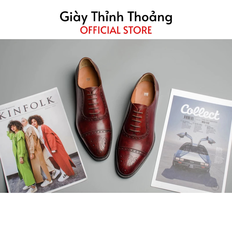 Giày Tây Nam Công Sở Kiểu Dáng Oxford Thời Trang Lịch Sự Sang Trọng Cao Cấp (D 005)
