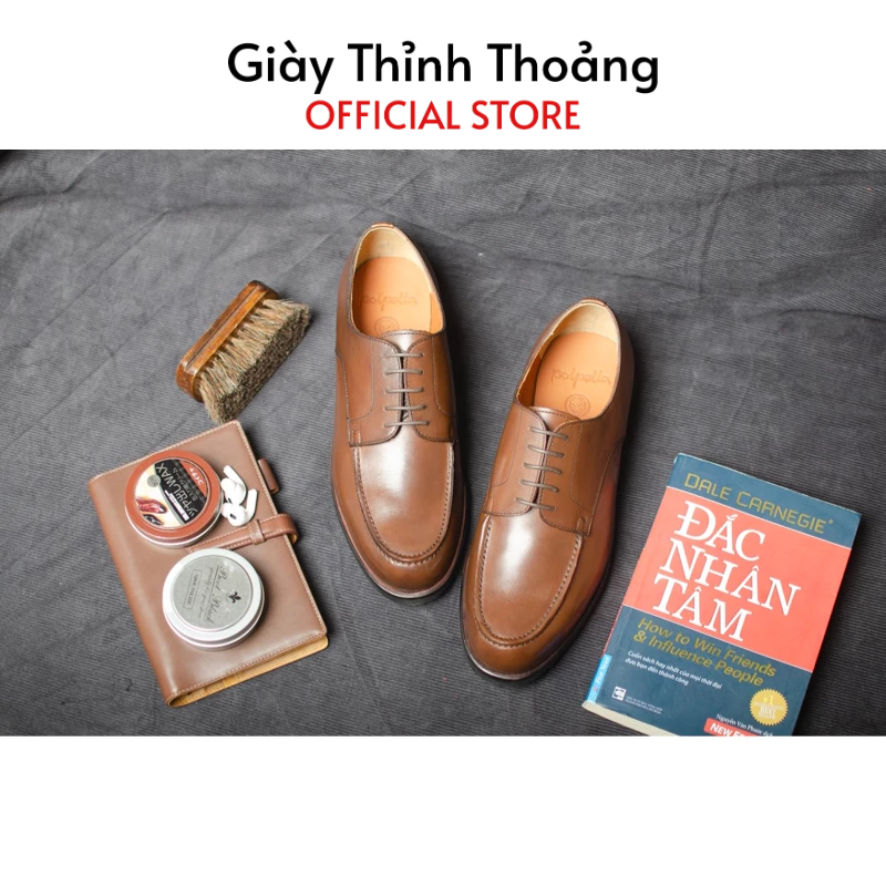 Giày Tây Nam Công Sở Kiểu Dáng Derby Thời Trang Lịch Sự Sang Trọng Cao Cấp (UTIP SP)