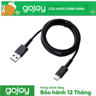 Cáp sạc nylon usb-c 1.2m elecom mpa-acs12n chính hãng