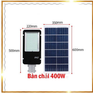 Đèn năng lượng mặt trời 400w đèn bàn chải, đèn đường đèn sân vườn tấm pin năng lượng rời chống nước