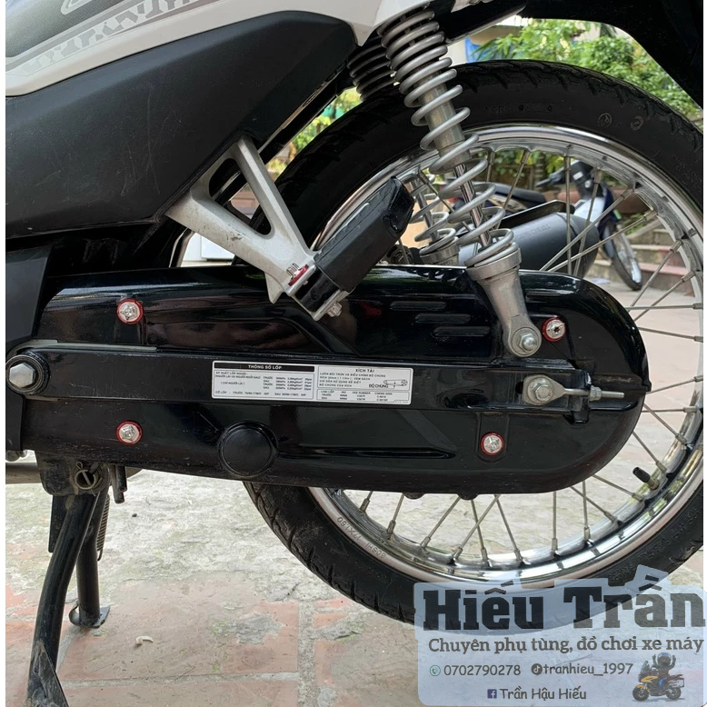 4 Ốc Salaya Gắn Hộp Sên  Wave, Dream, Future Kèm Lông Đền Nhôm