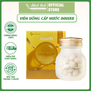 Viên uống cấp nước phạm hà cosmetic - thực phẩm bảo vệ sức khỏe innerb aqua rich double up cấp nước