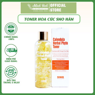 Toner hoa cúc phạm hà cosmetic - toner hoa cúc sno calendula herbal phyto hàn quốc bản dupe hoàn hảo của toner kiehl’s