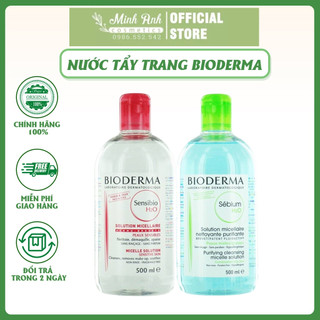 Tẩy Trang Bioderma Phạm Hà Cosmetic - Nước Tẩy Trang Bioderma Créaline H2O Pháp 500ml Hàng Chính Hãng