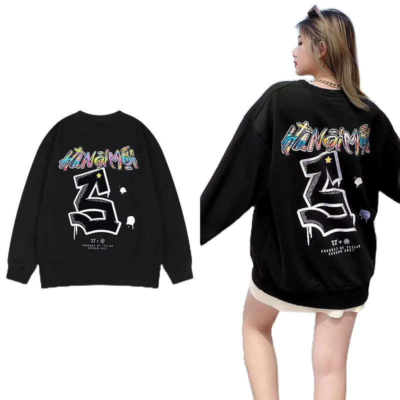 Áo sweater nỉ bông HÀ NỘI MỚI form rộng nam nữ unisex form <65kg KOMYLA