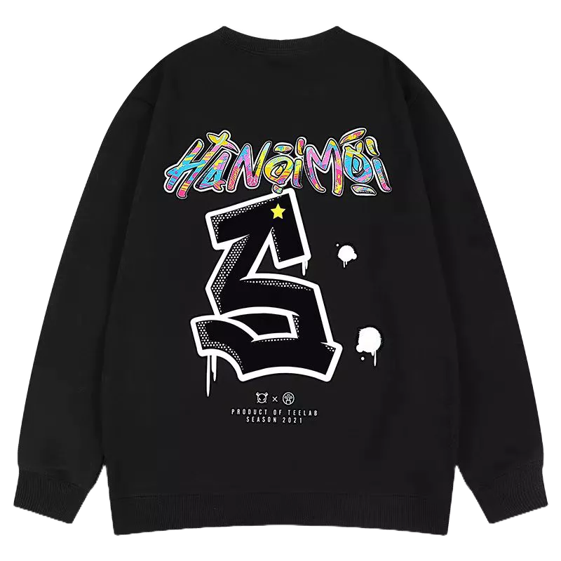 Áo sweater nỉ bông HÀ NỘI MỚI form rộng nam nữ unisex form <65kg KOMYLA