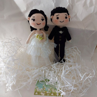 CP-004 Búp bê cặp đôi, Búp bê cưới, quà cưới làm theo yêu cầu
