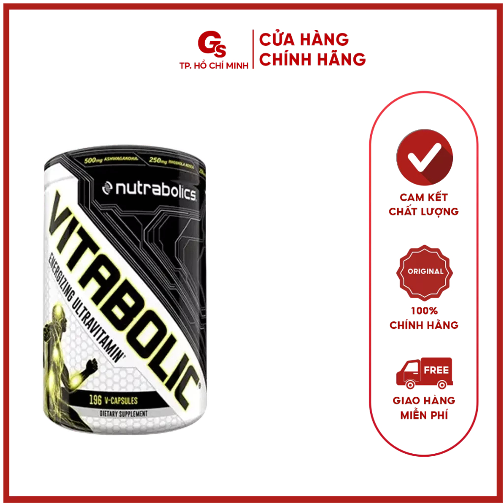 Viên uống Nutrabolics Vitabolic Energizing Ultravitamin (196 viên) nhập khẩu Canada - Gymstore bảo vệ sức khỏe toàn diện