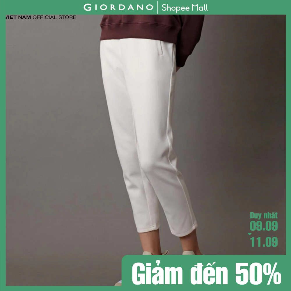 Quần Lửng Nữ Lưng Thun Có Túi Interlock Capri Giordano 05422132